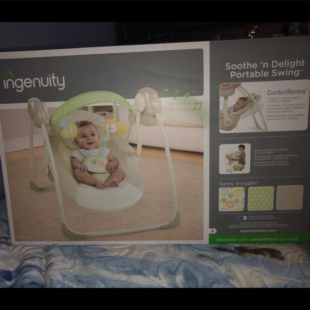 Ingenuity Soothe n’ Delight portable swing